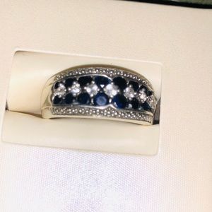 Sapphire and diamond ring